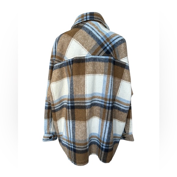 ZARA women’s wool blend oversized shacket size XL - Picture 2 of 13